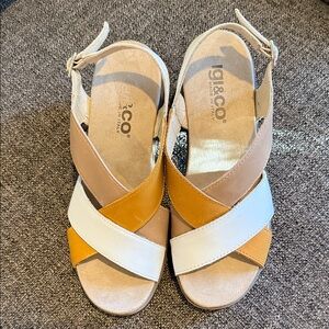 1g&co Multicolor Strappy Sandals